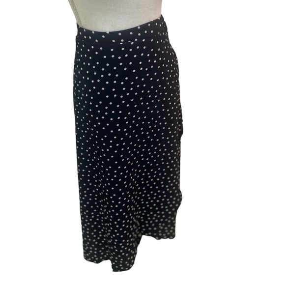 NWT Downing Studio full polka dot lined flowy skirt side tie elastic waist 3x - Picture 2 of 9